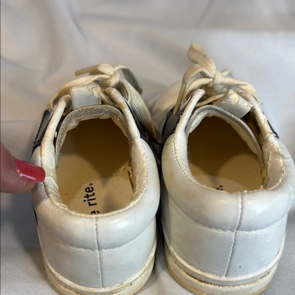 Vintage Stride Rite, Toddler/Baby Walking Saddle Shoes, Navy/White, sz 5 1/2 M
